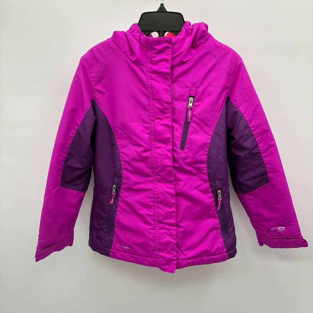 C9 Champion Jacket Girls M 7-8 Pink Purple Hooded Insulated Winter Ski Snow Coat